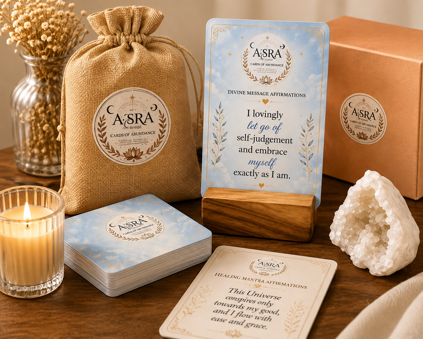 A3RA Cosmic Whispers Aura Affirmation Cards